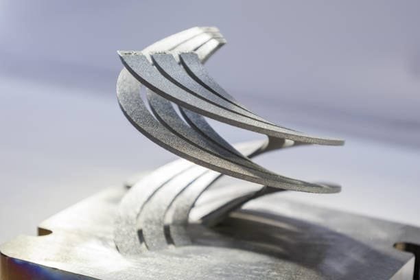 Finished metal part design from milling process, showcasing intricate curves and texture." Let me know if you need any further adjustments or help!