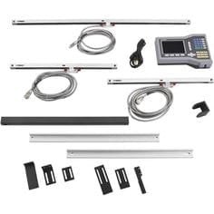 Digital linear scale system used in CNC machines to enhance measurement accuracy and compensation settings.
