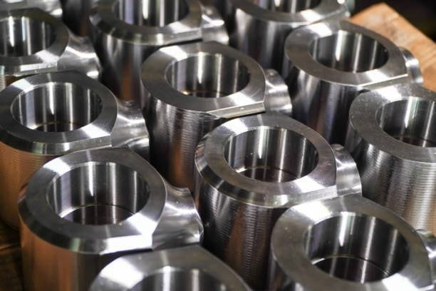 Metal bushings produced through CNC machining with standard and precision tolerance requirements.