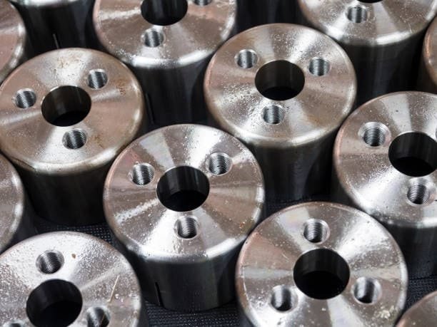 High-precision CNC machined metal flanges designed with consistent machining tolerances.