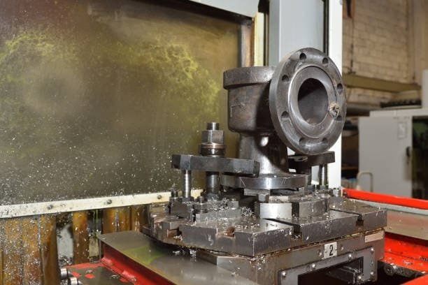 Custom precision flange machining performed at A-1 Machining facility