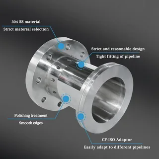 Precision flange with polished finish and symmetrically drilled holes