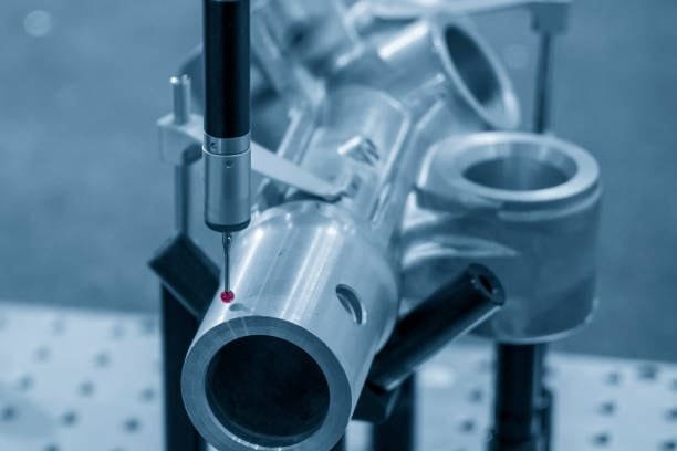 Precision inspection of a metal cast part using a coordinate measuring machine